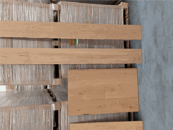 Simplicity Natural Oak · 7.28 in. White Oak engineered hardwood flooring sample